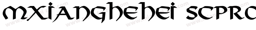 mxianghehei scpro-bo字体转换